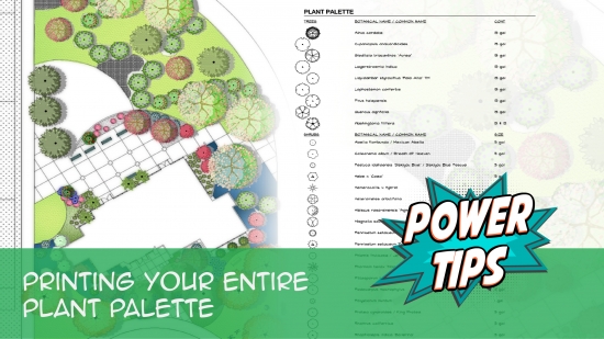Power Tip: Printing Your Entire Plant Palette