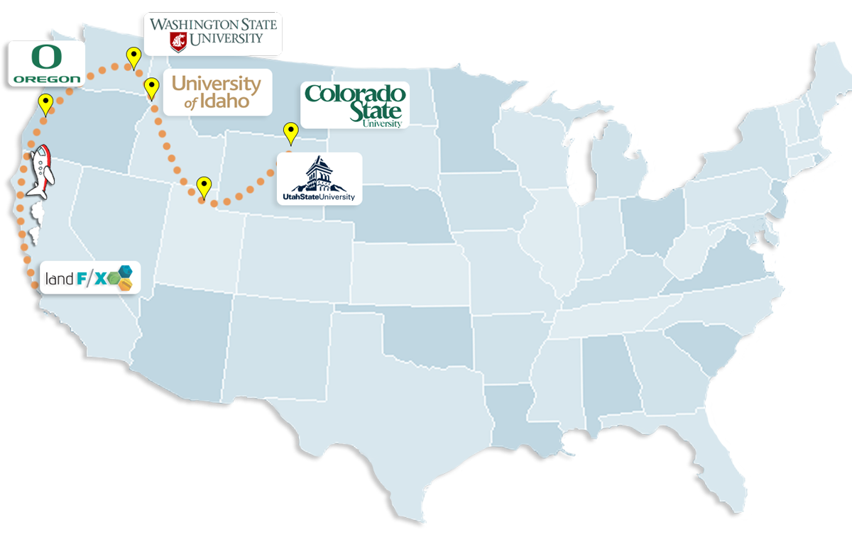2013 University Tour Map