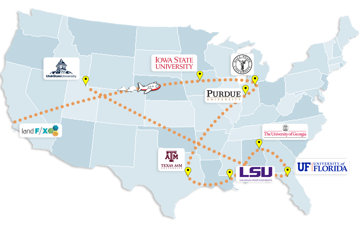 2015 University Tour Map
