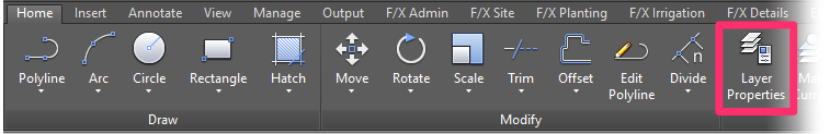 Layer Properties Manager