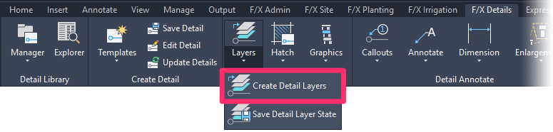 F/X Details ribbon, Detail Layers button