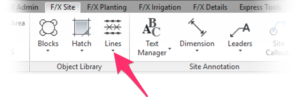 Arrow to open flyout menu