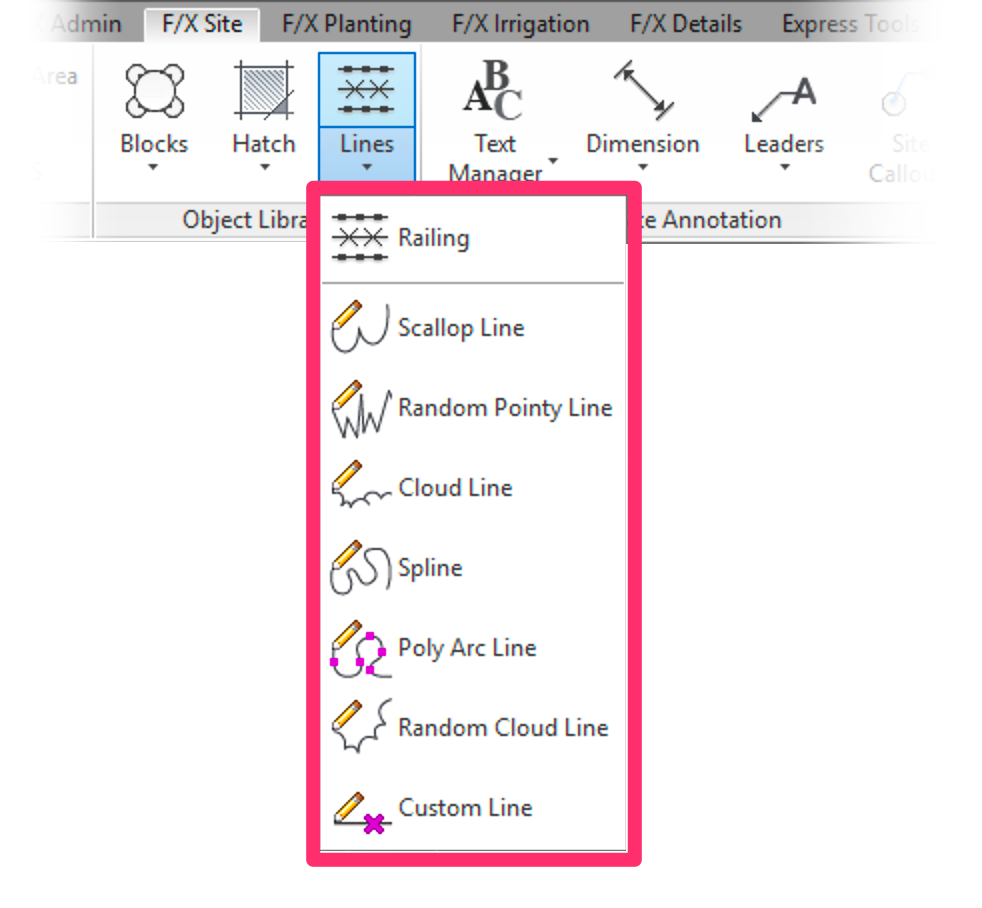 Flyout menu example