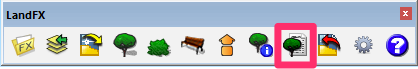 LandFX toolbar in SketchUp, Plant Legend button