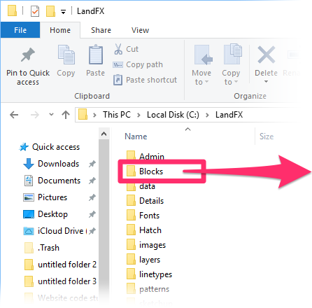 LandFX/Blocks folder
