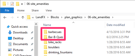 Barbecues block folder