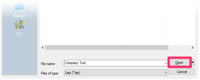 Open LISP file