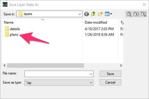 Layer folders viewed when loading Layer States