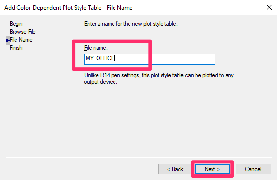 Naming a new plot style table