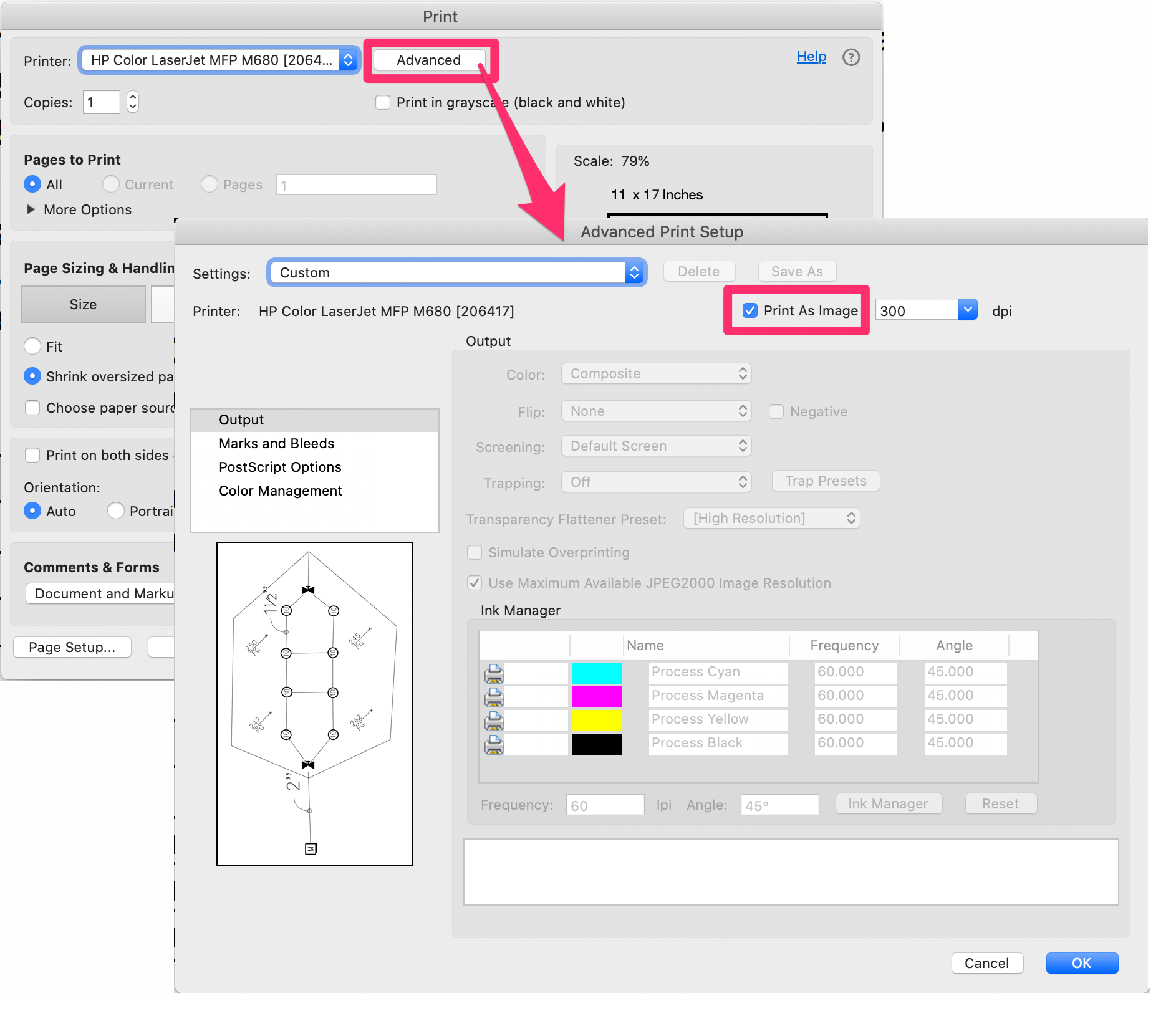 Print As Image option in PDF viewer