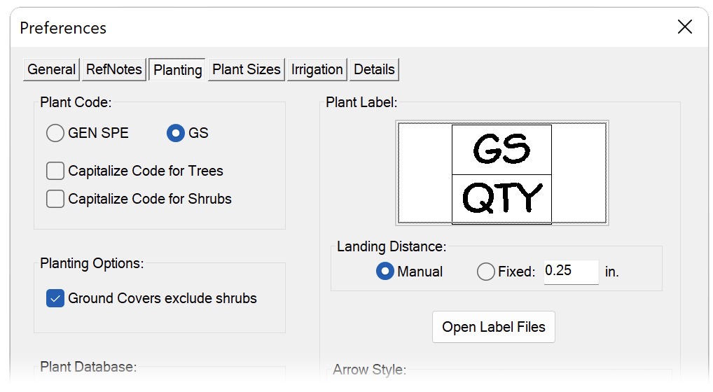 Landing Distance, manual