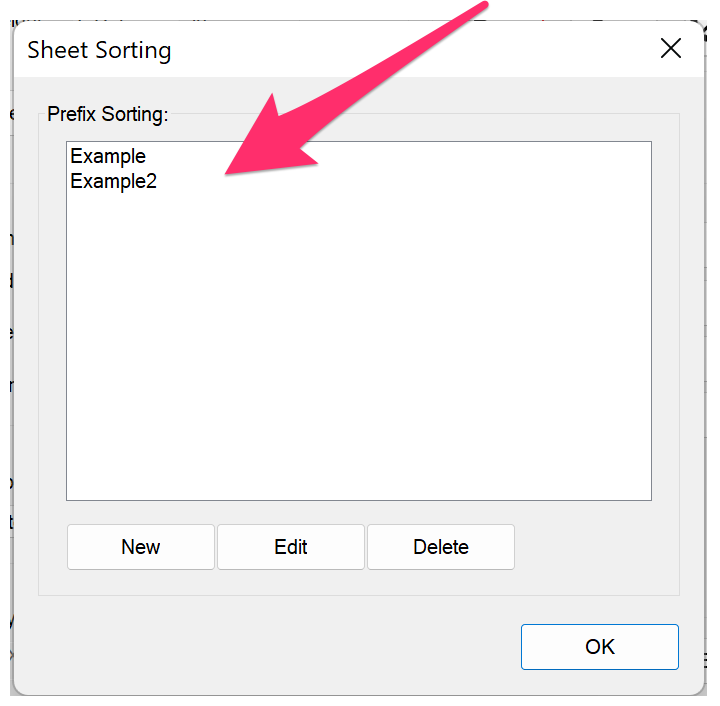 Creating, editing, or deleting a sheet