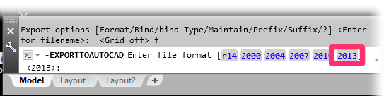 Enter File Format