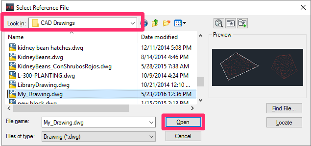 Select File dialog box