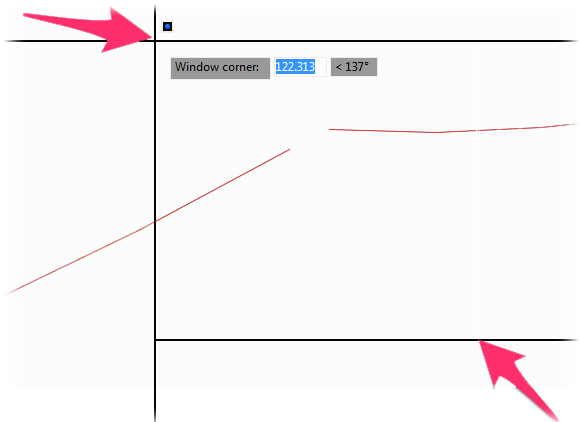 Selection window to close polyline gap