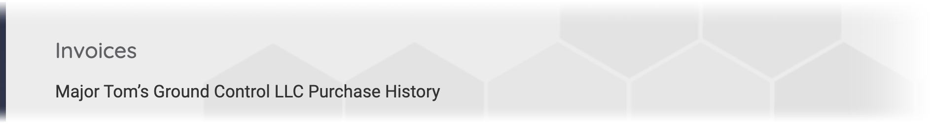 Land F/X Portal, Invoices, Purchase History