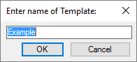 Naming a template