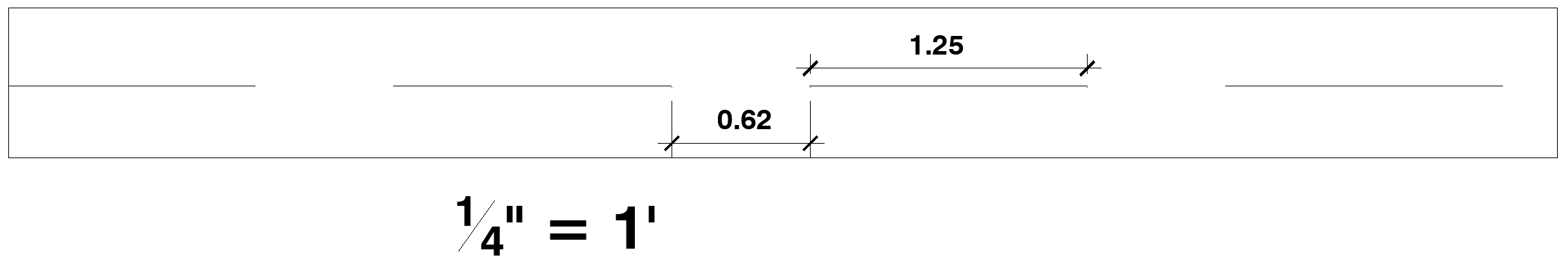 LTSCALE quarter inch = 1 foot