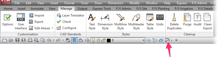 Button added to Quick Access Toolbar