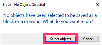 Select Objects button