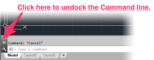 Undocking the Command line