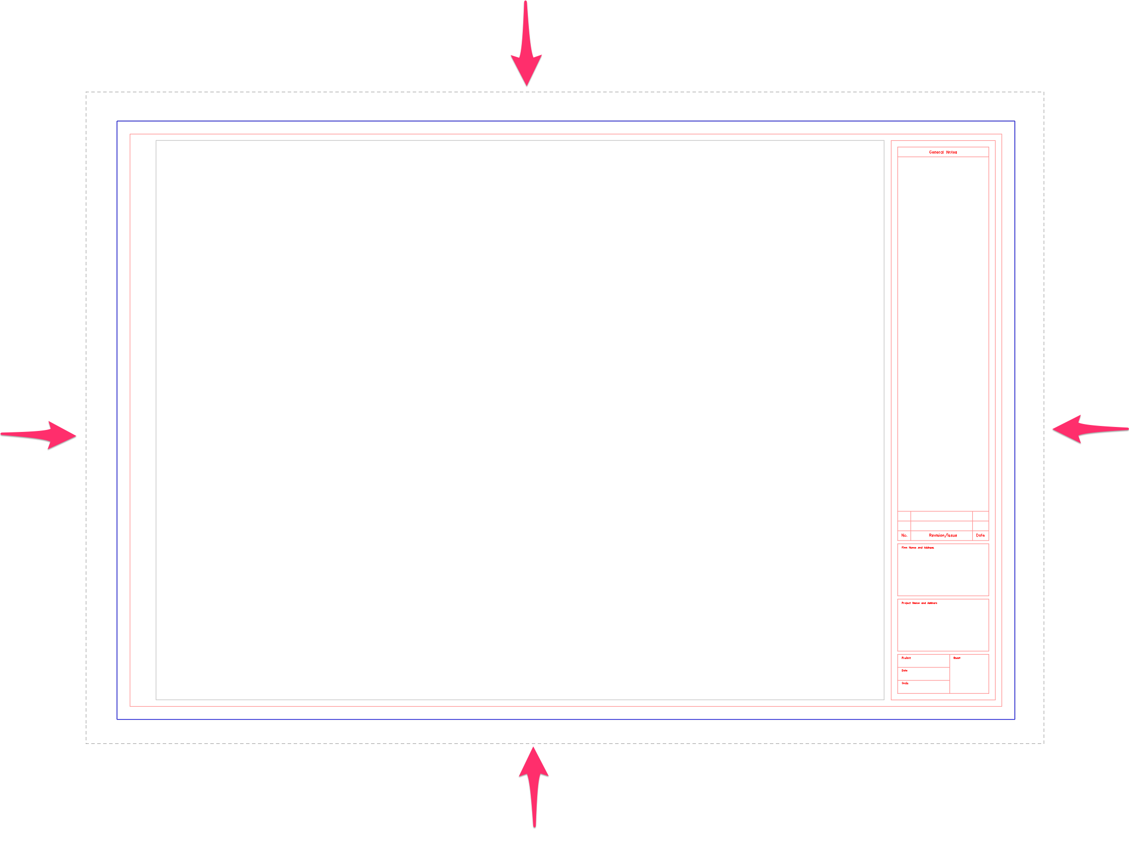 Title block margins