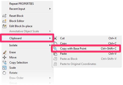 Copy with Base Point option