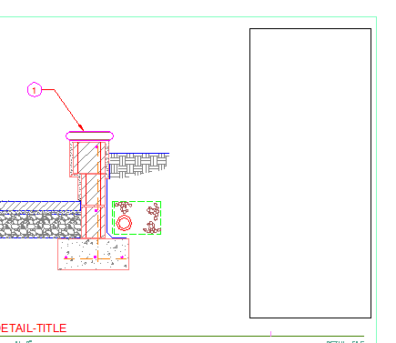 Window area for the Detail Bubble Schedule