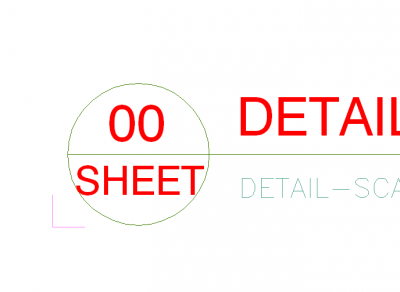 Example detail showing detail and sheet numbers