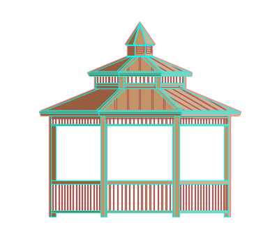 Gazebo elevation block