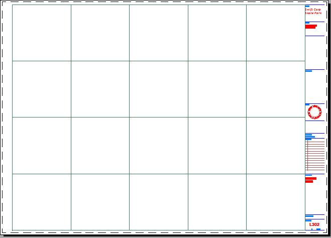 Detail Template grid drawn as a block on non-plot layer