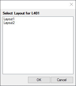 Selecting a Layout tab to assign to a detail