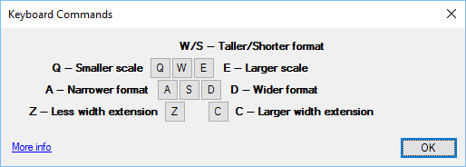 Keyboard commands for placing Detail Templates