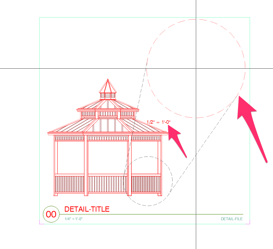 Toggling between scales for the enlargement