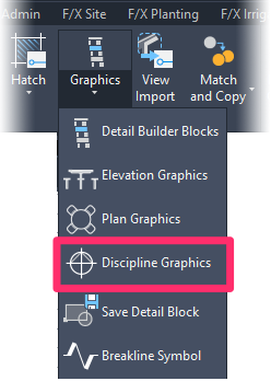 F/X Details ribbon, Discipline Graphics flyout