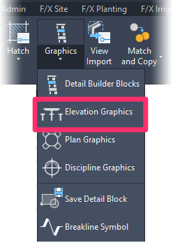 F/X Details ribbon, Elevation Graphics flyout