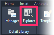 F/X Details ribbon, Explorer button