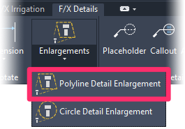 F/X Details ribbon, Polyline Detail Enlargement flyout