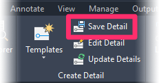F/X Details ribbon, Save Detail button