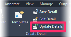 F/X Details ribbon, Update Details button