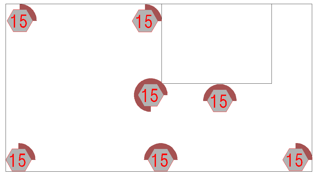 Spray symbols: Symbol Rotates, example