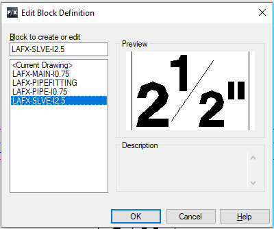 Edit Block Definition dialog box