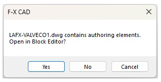 Prompt to open the Block Editor