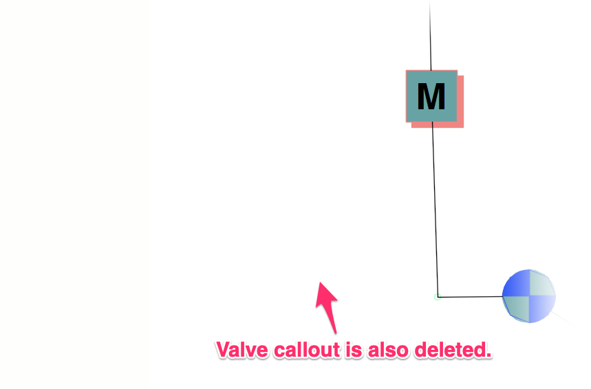 Valve and other components deleted from station