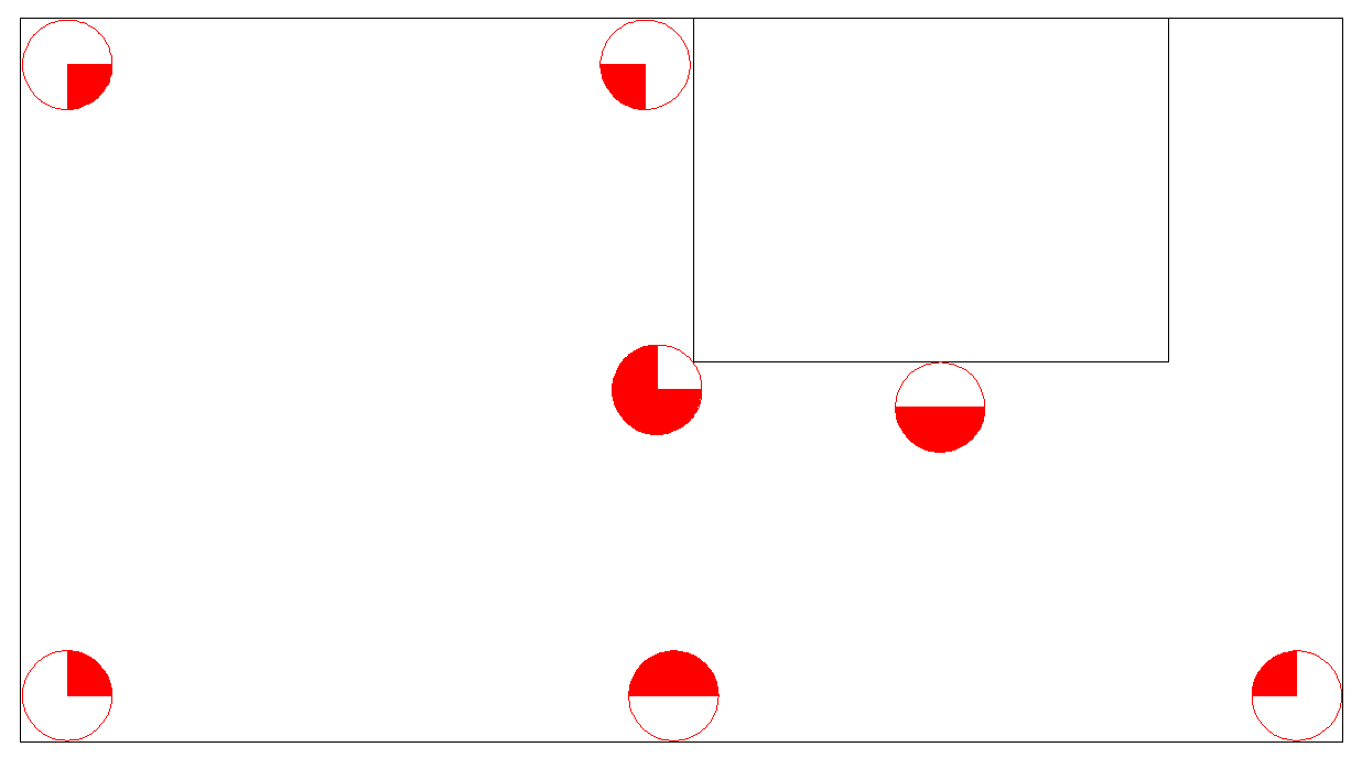 Spray symbols, Symbol Rotates, example