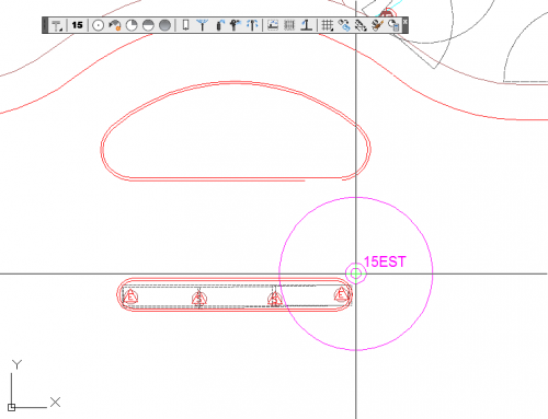 Placing strip sprays, example