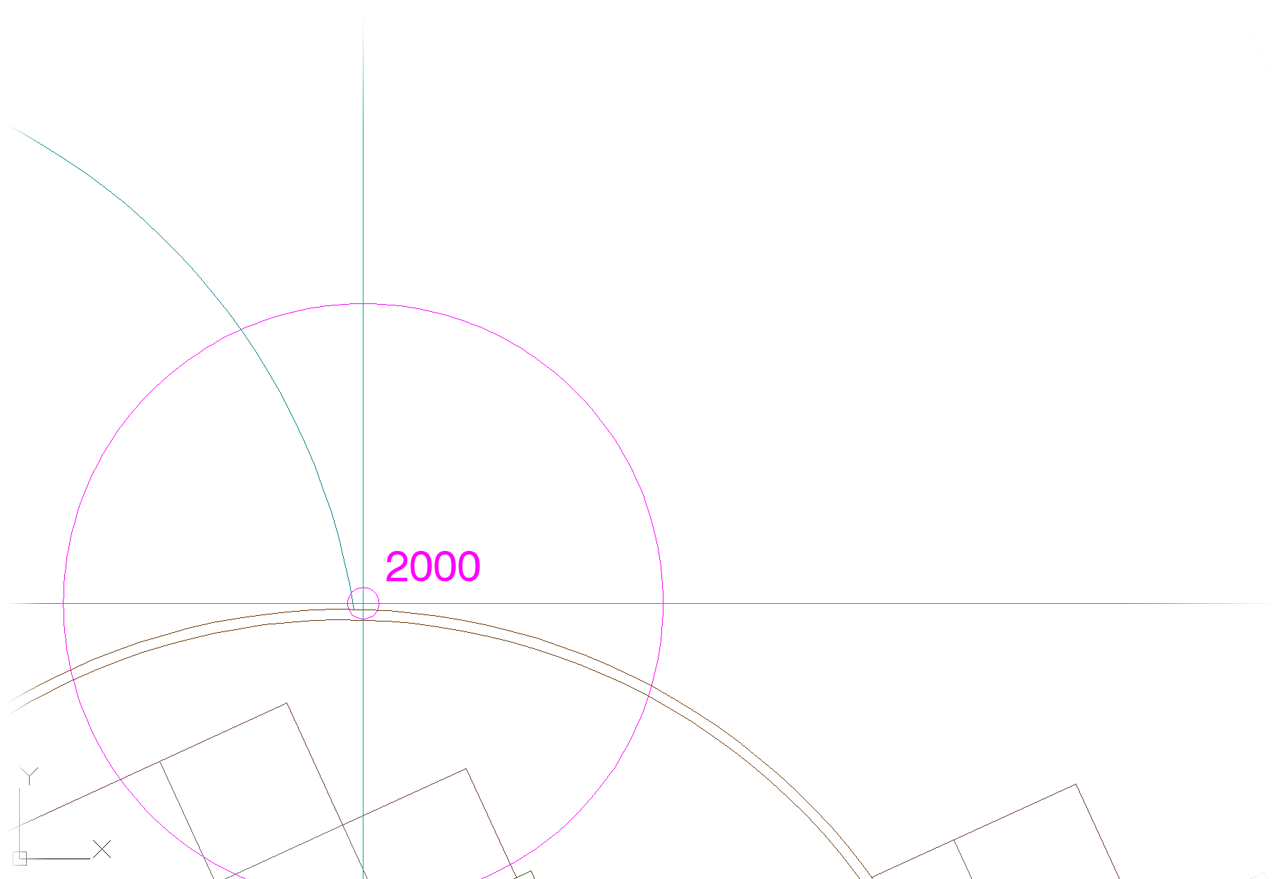 Target at cursor crosshairs for placing rotary head