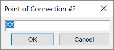 Point of connection number