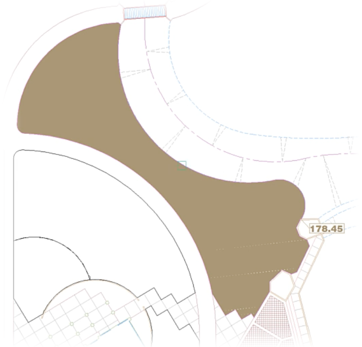 Schematic area filled in