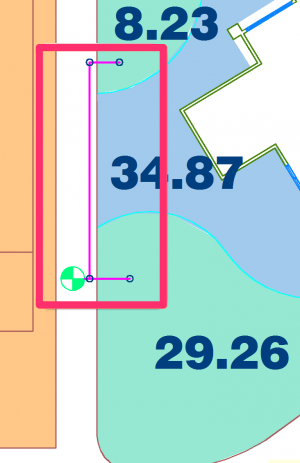 Piping from a valve to two Schematic Irrigation areas
